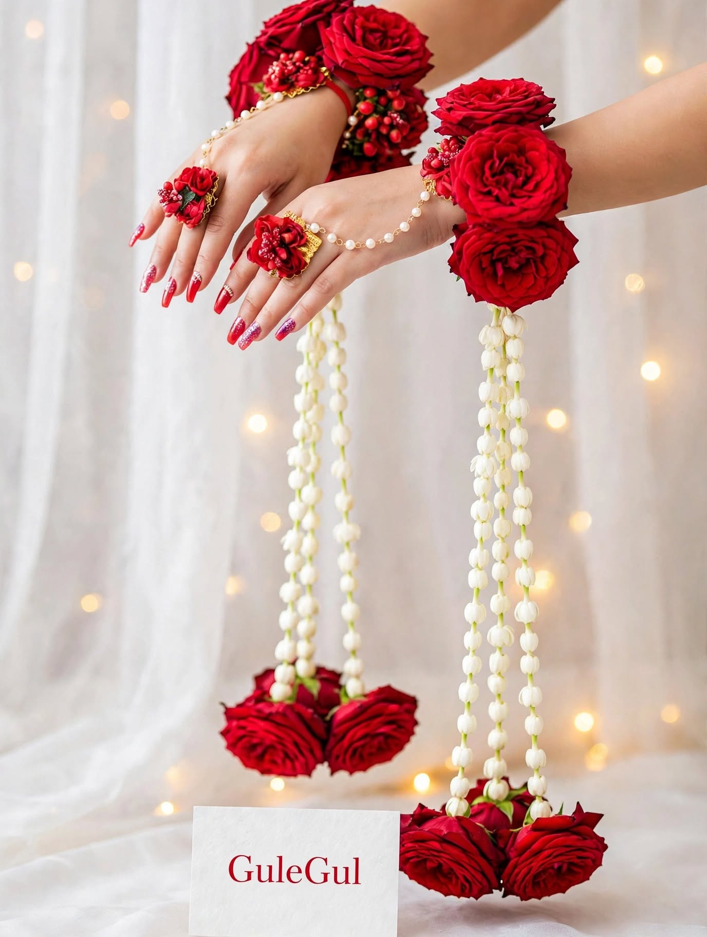 Red Rose Kalire with Ring — GuleGul Flowers