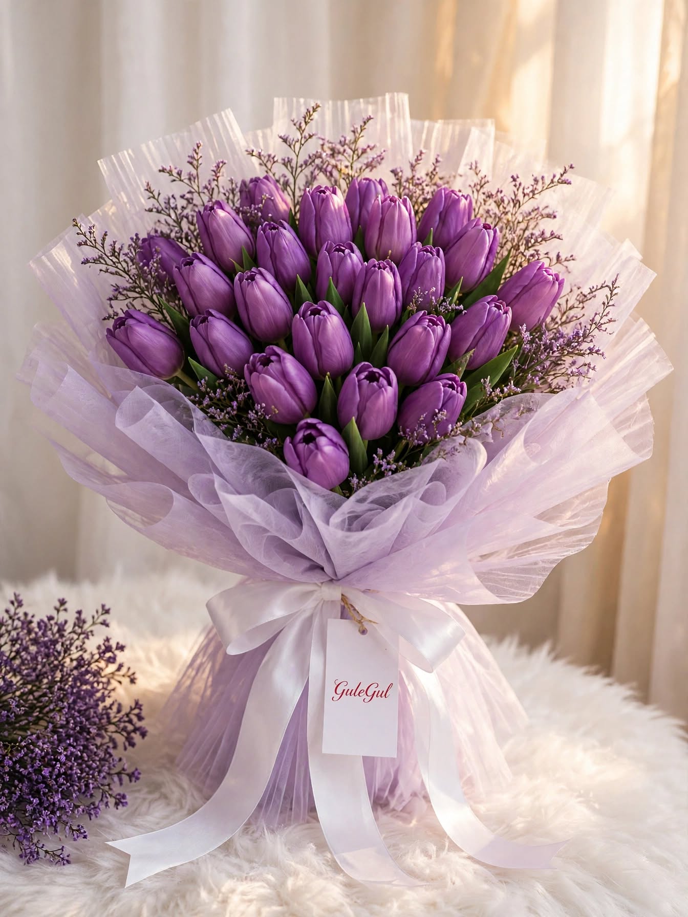 Purple Tulip Bouquet — GuleGul Flowers