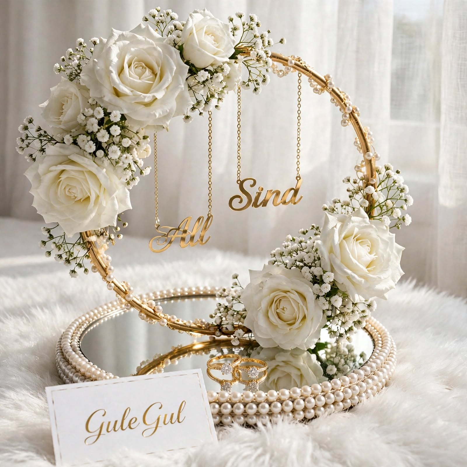 Engagement Ring Platter Roses — GuleGul Flowers