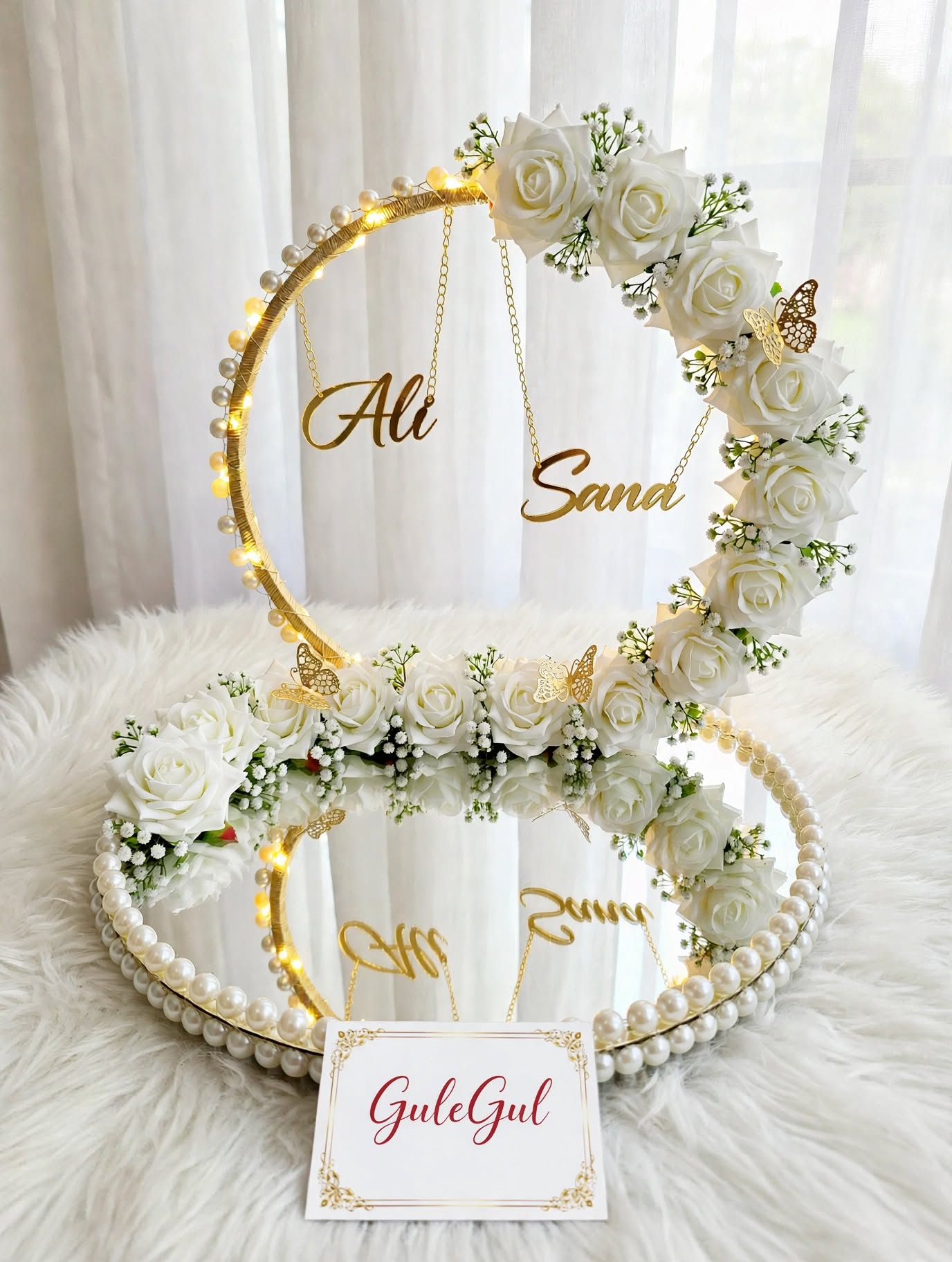 Nikkah Ring Platter — GuleGul Flowers
